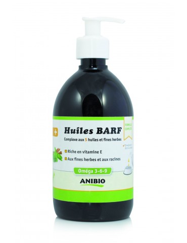 Bouteille anibio huile de barf 500 ml