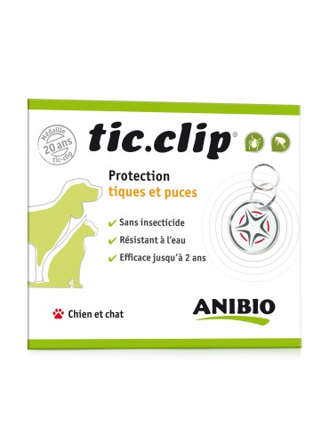 Médaille Tic-clip Chien et...