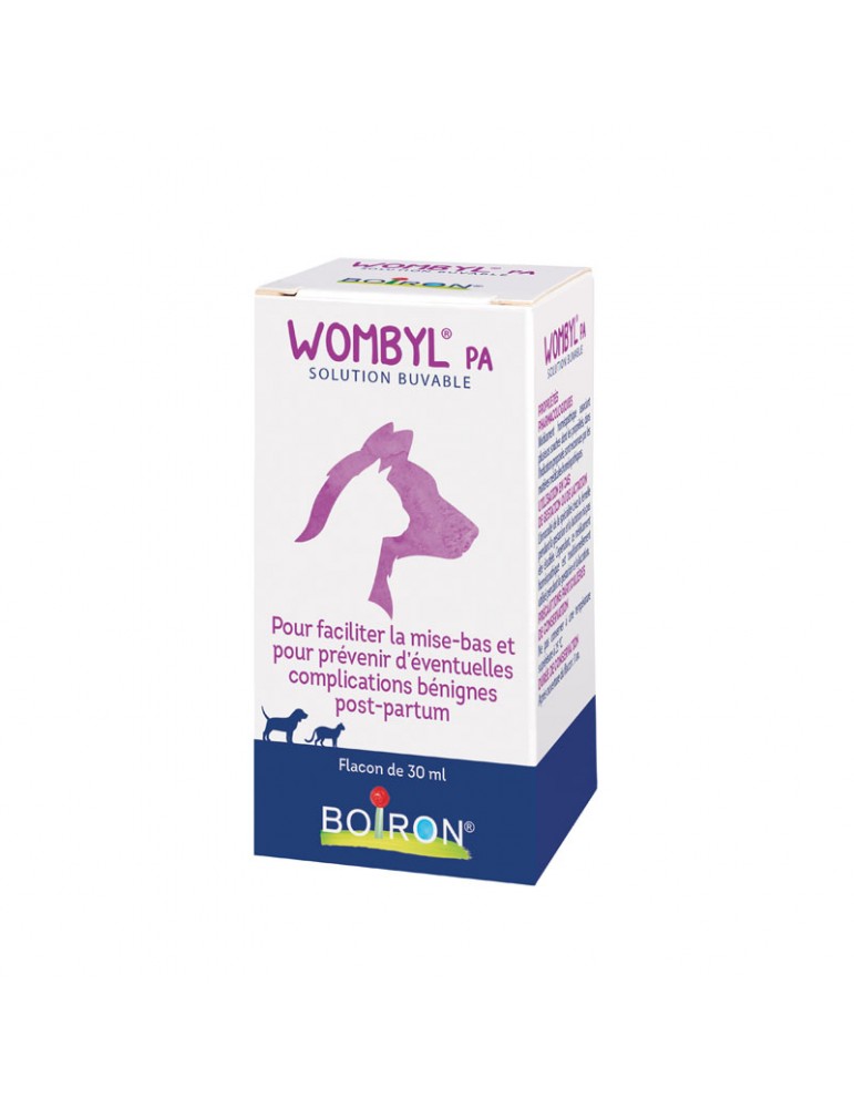 Boîte de Wombyl pour petits animaux Boiron de 30ml Boîte de Wombyl pour petits animaux Boiron de 30ml