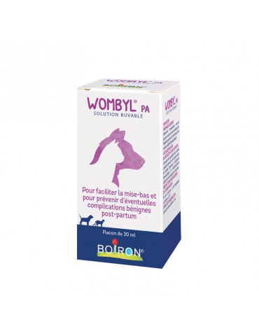 Boîte de Wombyl pour petits animaux Boiron de 30ml