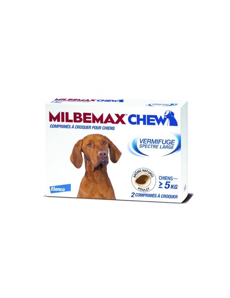 Milbemax Chew Vermifuge Chien à Croquer