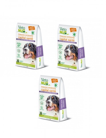 VetoNut Grand Chien Digestion ou Hypoallergénique Lot de 3