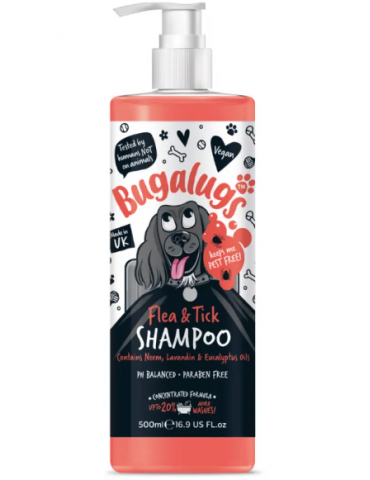 Bouteille de Shampoing Bugalugs Flea & Tick 500 ml