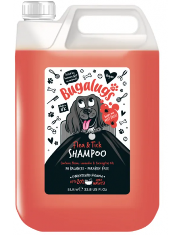 Bidon de Shampoing Bugalugs Flea & Tick 5L
