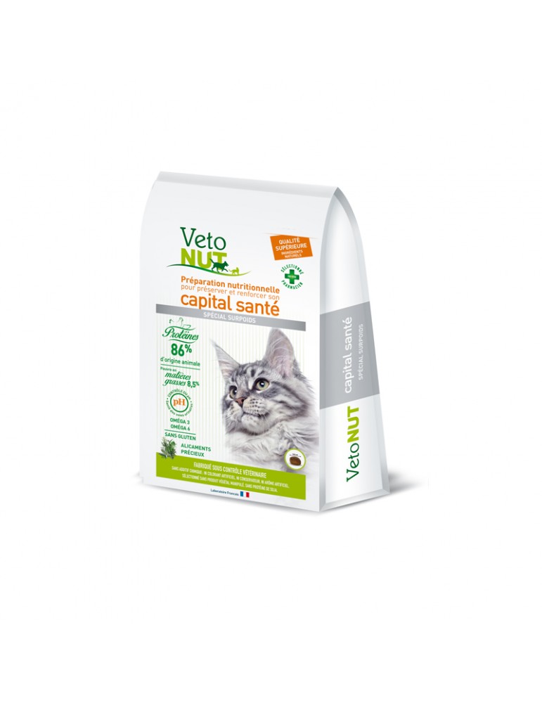 Sac de croquette Vetonut pour chat en surpoids de 1 kg