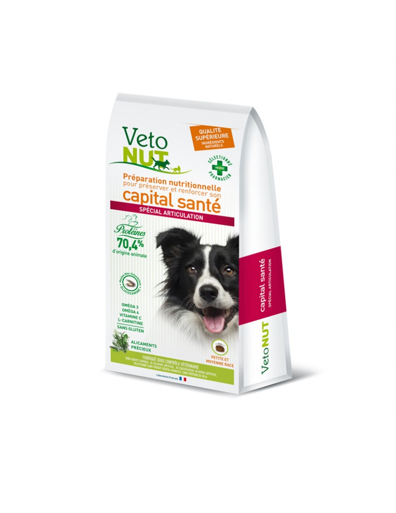 Sac de croquette Vetonut pour chien spécial articulation de 2,5 kg