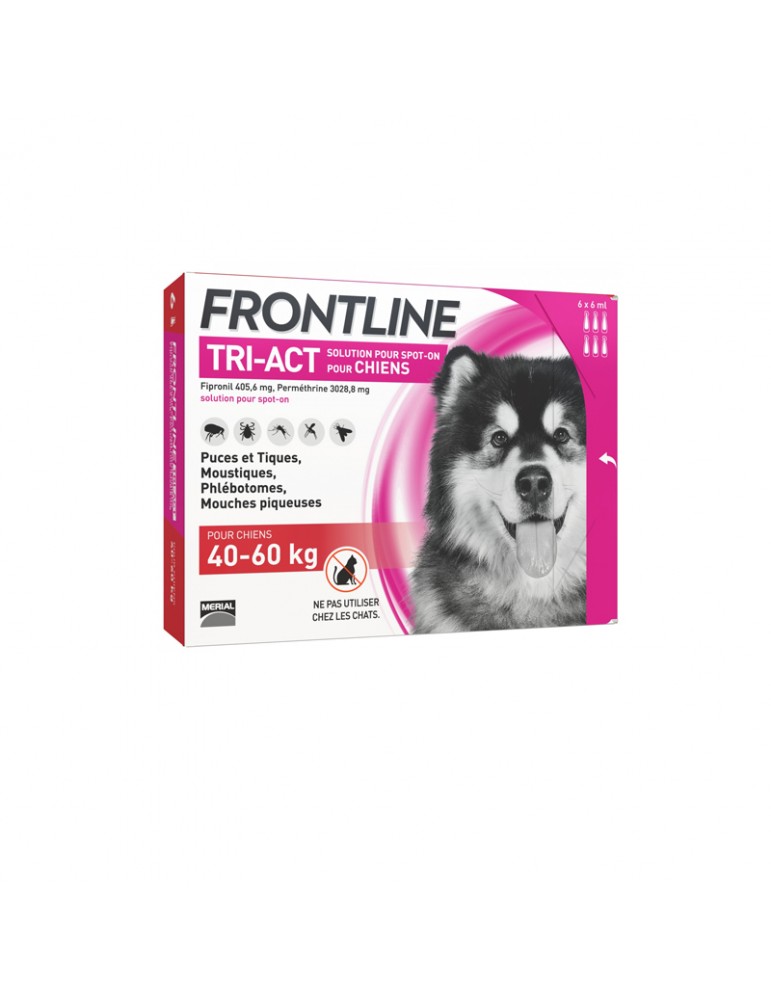 Boîte de 6 pipettes Frontline tri-Act Chien XL