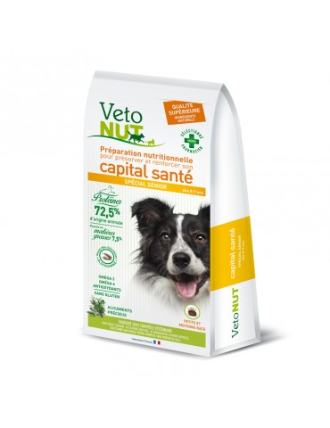 Sac de croquette Vetonut pour chien Senior de 2,5 kg