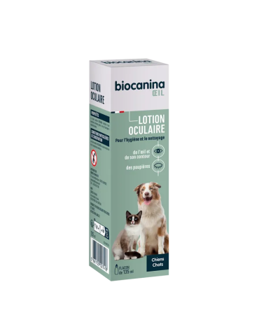 Flacon lotion oculaire biocanina