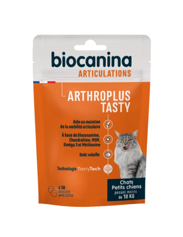 Sachet arthroplus tasty chat pour chats et petits chiens