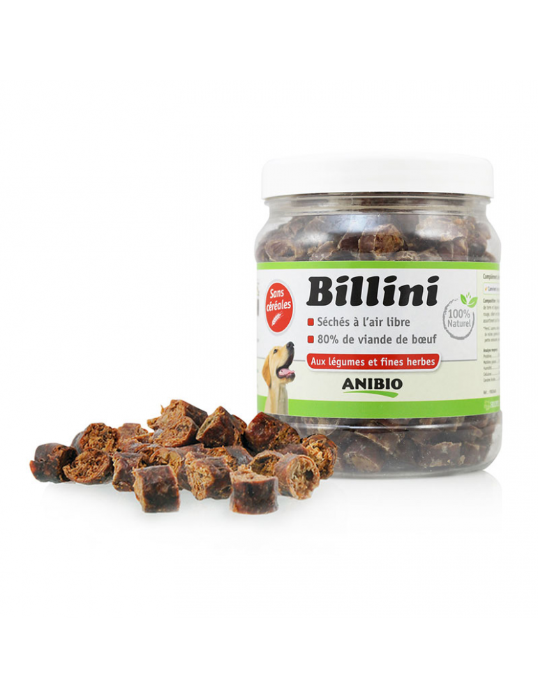 Billini Viande de Boeuf, Friandises pour Chien Anibio 400 g