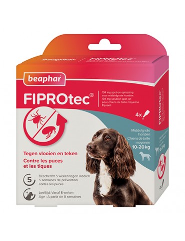 FIPROtec Pipettes Antiparasitaires Moyen Chien