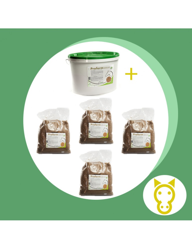 Proferm Equibiome 1 Seau de 5 kg + 4 Sacs de 5 kg Proferm Equibiome 1 Seau de 5 kg + 4 Sacs de 5 kg