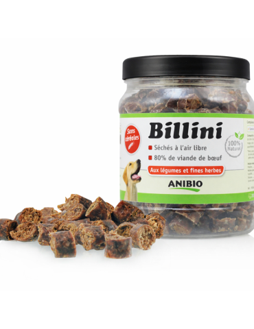 friandises et pot de billini Anibio