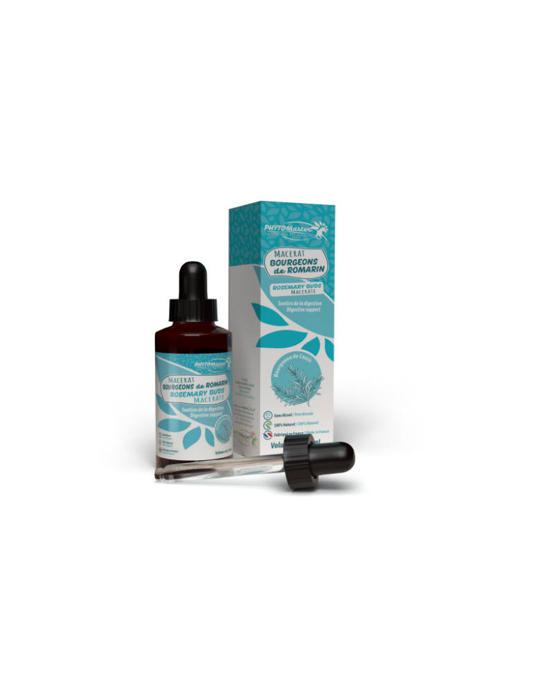 Flacon de Macérat de Bourgeons de Romarin PhytoMaster de 60 ml