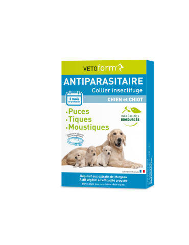 Collier Insectifuge Préventif pour Chiens et Chiots