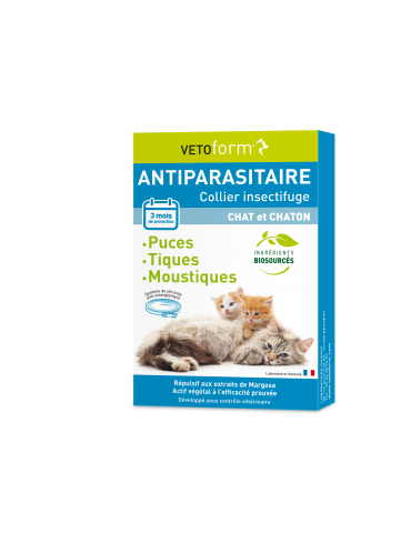 Collier Insectifuge Préventif pour Chats et Chatons