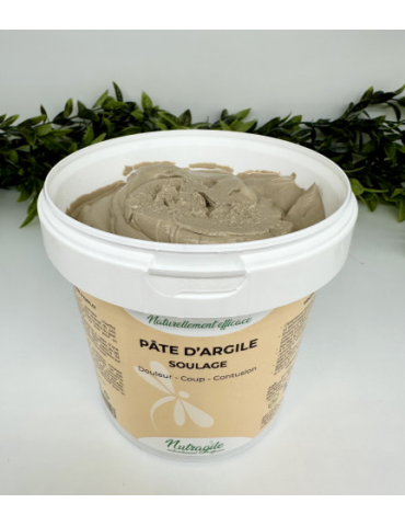 Seau de Pâte d’argile Soulage Douleur ouvert