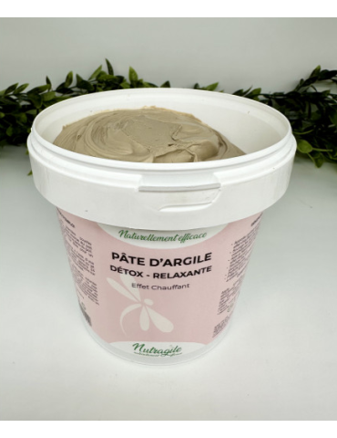 Seau ouvert de Pâte d'argile détox