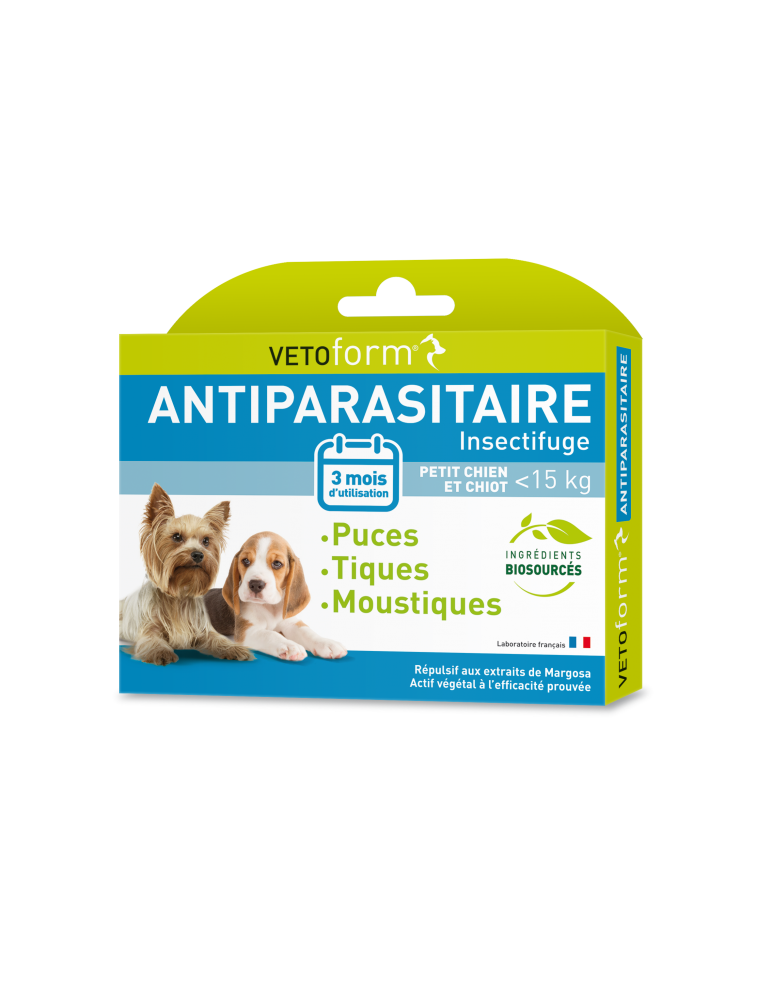 Pipettes Antiparasitaires Petits Chiens et Chiots