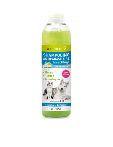 Shampooing Antiparasitaire Chiens et Chats