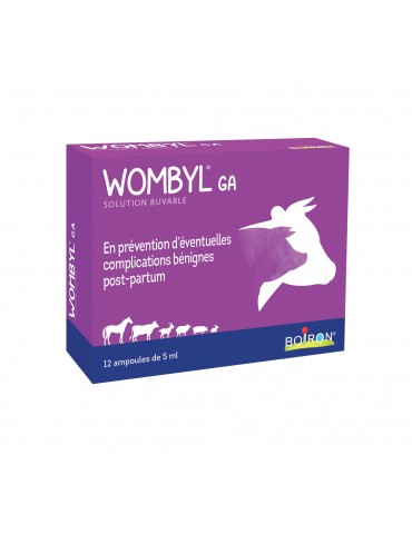 Boîte d'ampoules Wombyl Boiron pour grands animaux