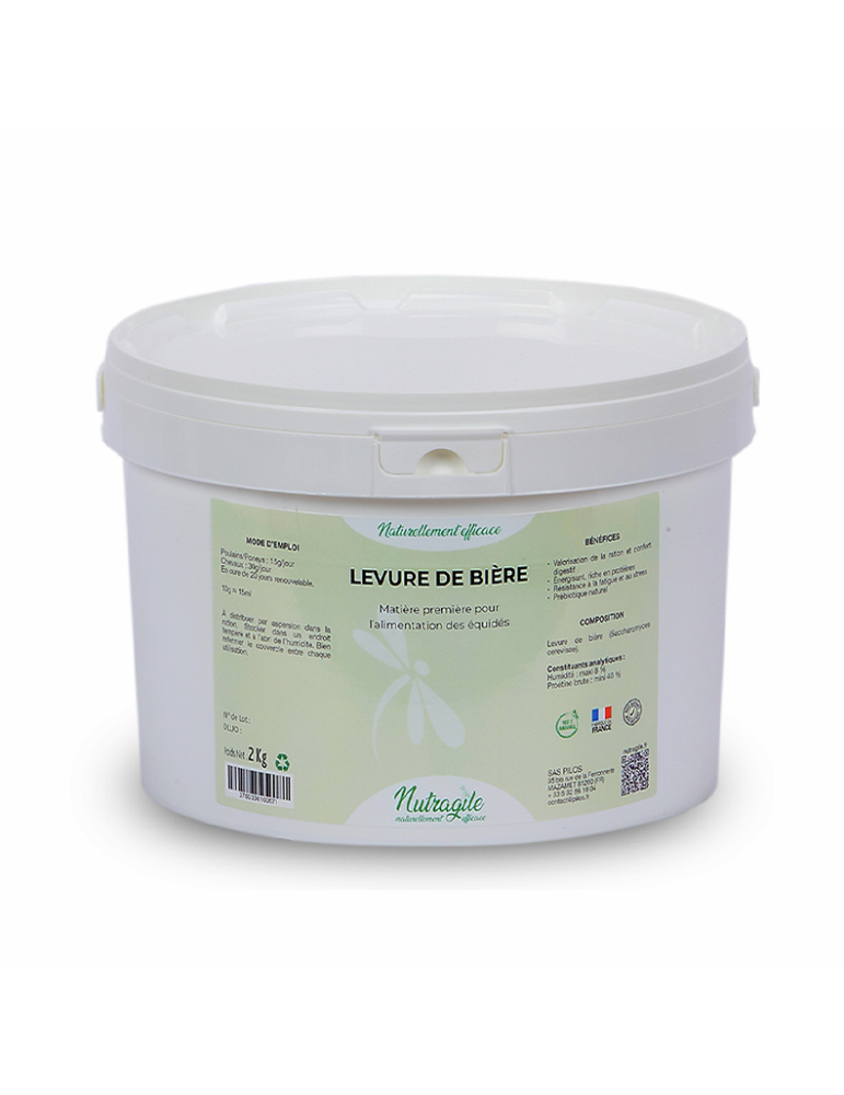 seau de levure de bière nutrargile