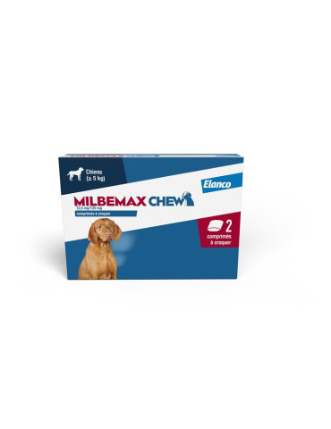 Milbemax Chew Vermifuge Chien à Croquer
