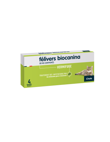 Boîte de vermifuge pour chat Felivers