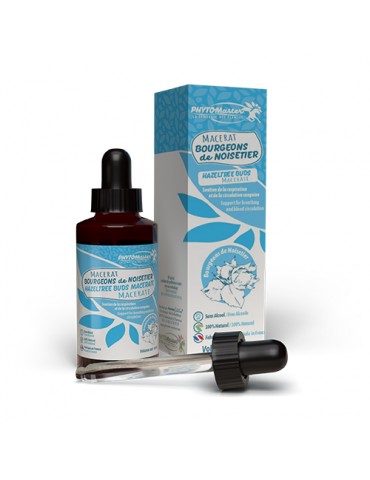 Flacon de Macérat de bourgeons de noisetier phyto master 60 ml