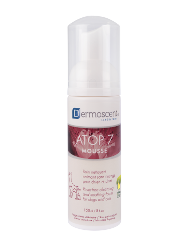 Atop 7 Mousse Nettoyante Sans rinçage pour Chiens et Chats