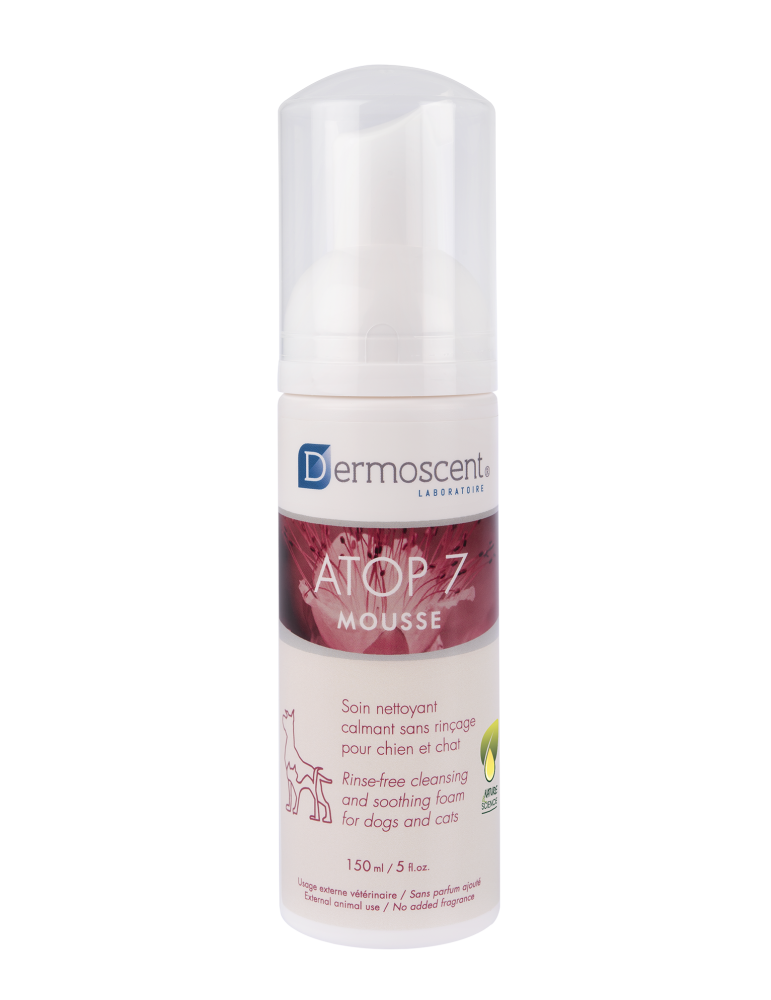 Atop 7 Mousse Nettoyante Sans rinçage pour Chiens et Chats