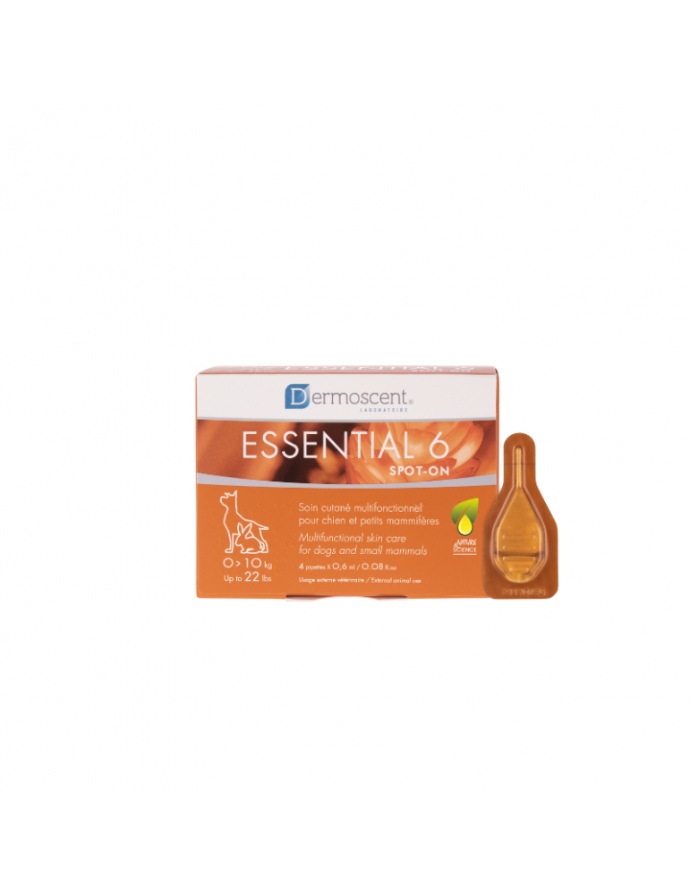 Essential 6 Spot-on Soin Monodose Chien et Petits Mammifères