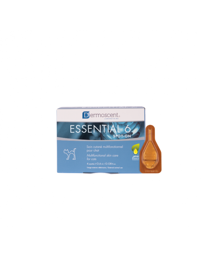 Essential 6 Spot-on Soin Monodose Multifonctionnel Chat