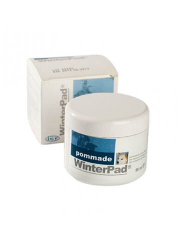 Boîte et pommade Winterpad pour la protection des coussinets plantaires chez le chien