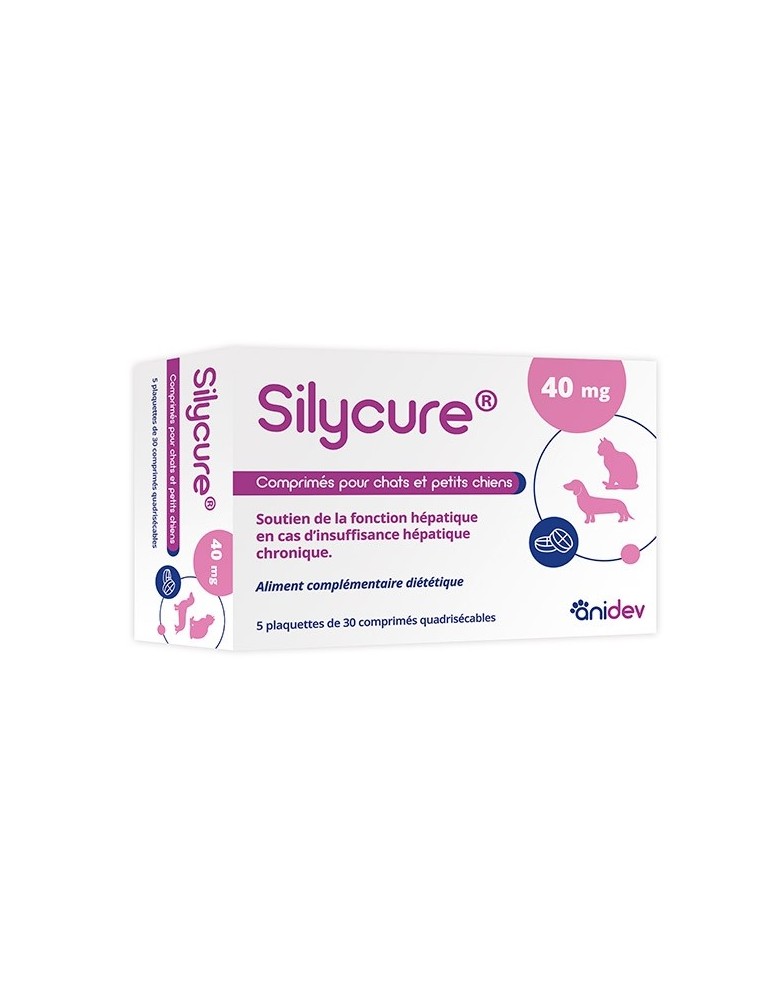 Silycure 40 mg Petit Chien et Chat