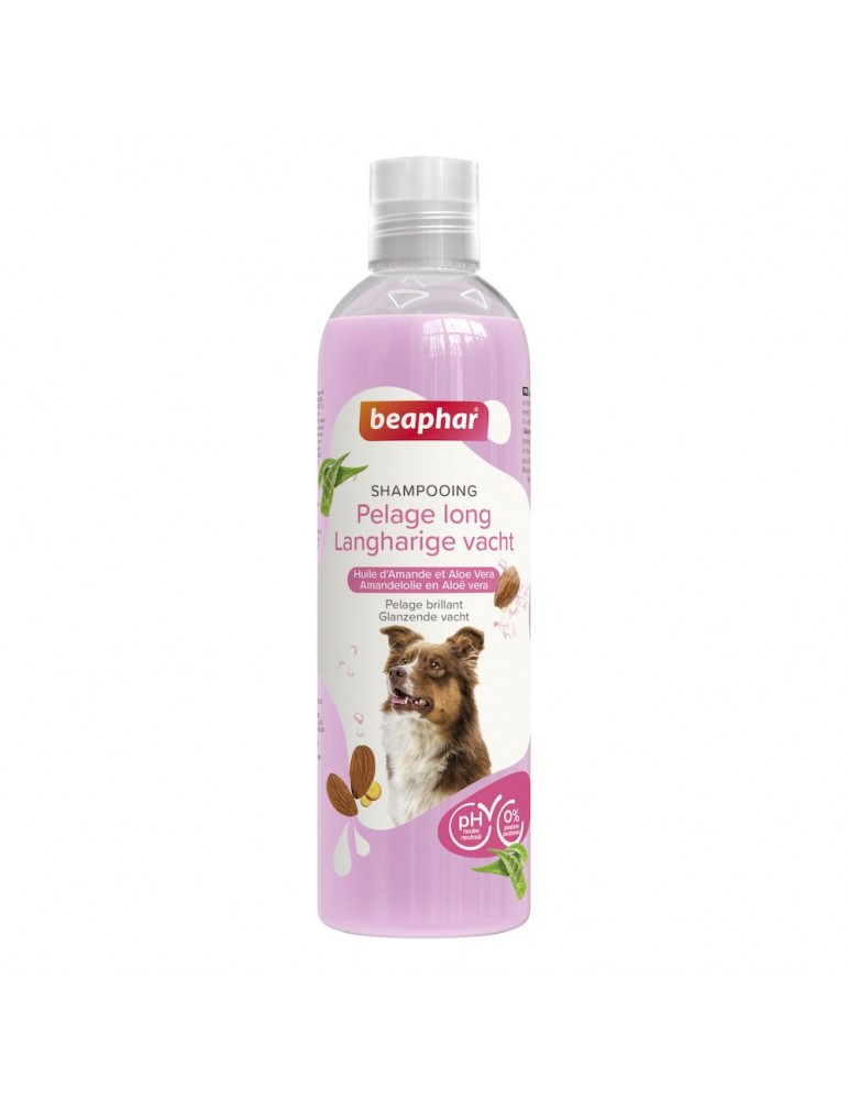 Tube de shampoing essentiel beaphar spécial pelage long 250 ml