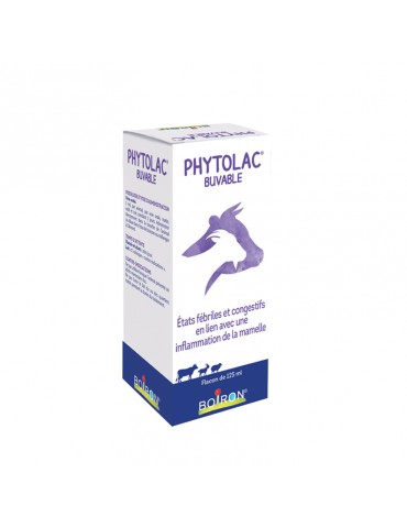 Boîte de 125 ml de Phytolac Boiron pour grands animaux