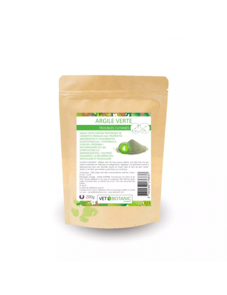 Sachet argile verte vet botanic