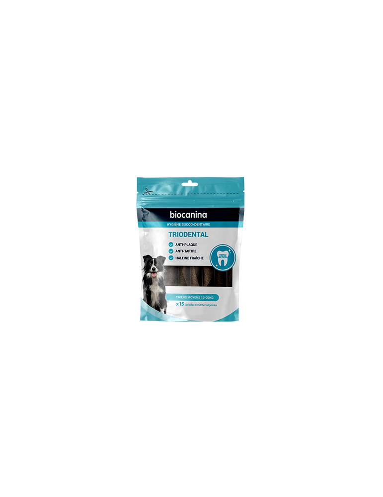 Triodental Lamelles à mâcher Chiens Moyens Triodental Lamelles à mâcher Chiens Moyens