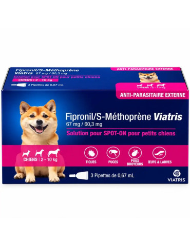 Viatris Fipronil/S-Méthoprène petit chien