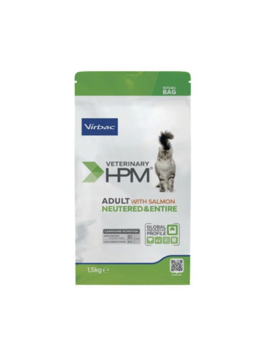Sac de croquettes virbac VET HPM CAT ADULT NEUTERED SAC/1,5KG