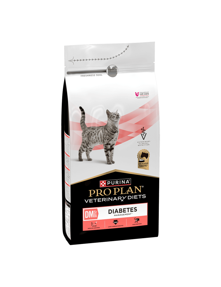 sac de 5 kg de croquettes pour chat diabétique PURINA PRO PLAN VETERINARY DIETS FELINE DM ST/OX