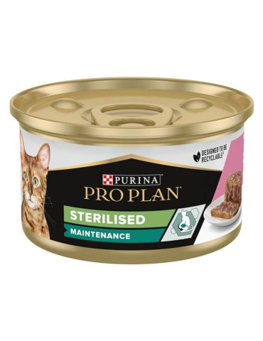 Boîte métallique Purina Proplan Chat Sterilised Saumon