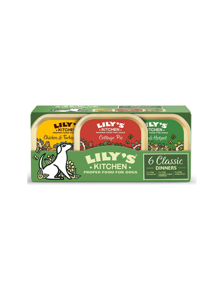 pack de terrines pour chien cuisine du monde lily's kitchen