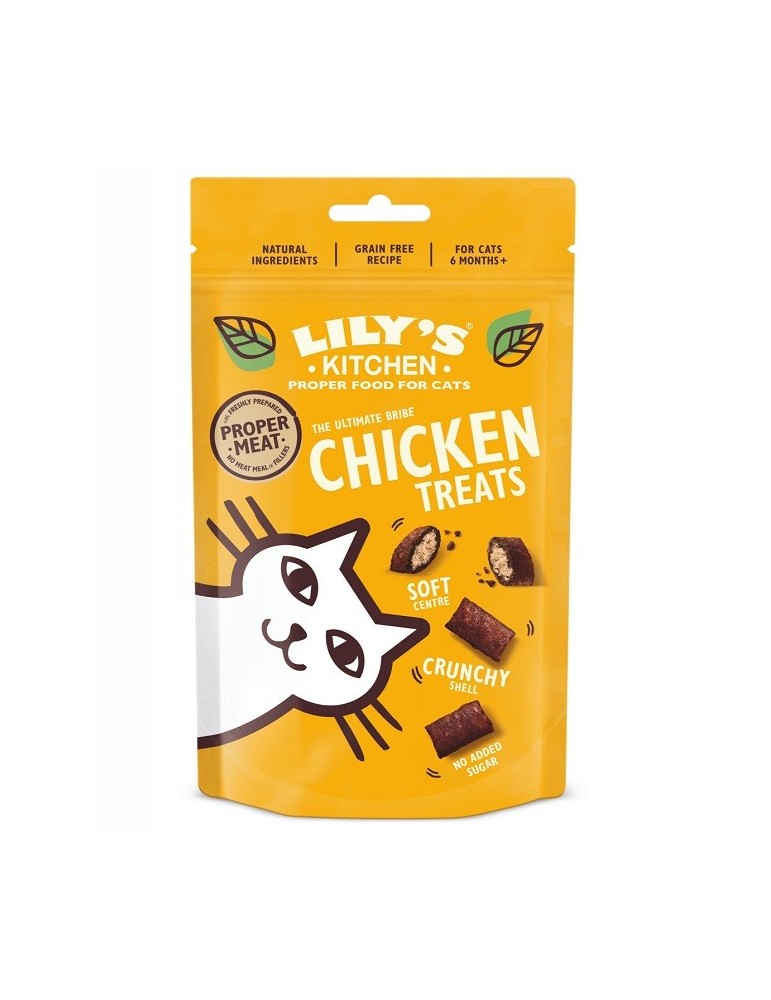 Sachet friandises au poulet pour chat lily's kitchen