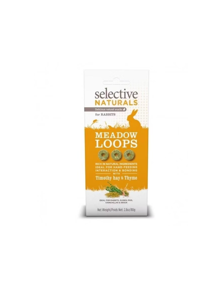 Friandises Supreme Selective Naturals - Country Loops pour Lapin 80g