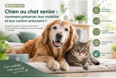 Chien ou chat senior : comment préserver sa mobilité et son confort articulaire ?