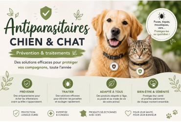 Antiparasitaires chien et chat : la prévention essentielle pour leur santé